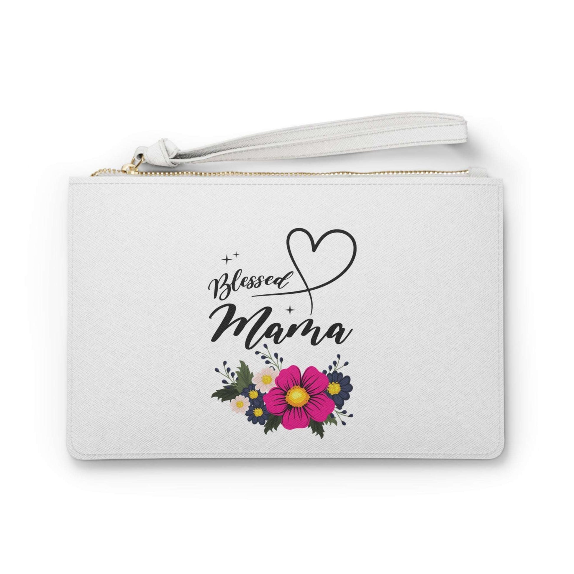 Blessed Mama Floral Clutch Bag - Perfect Gift for Moms, Birthdays, and Mother's Day